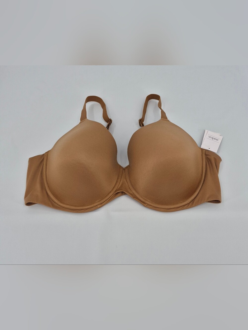 NWT Auden 46D Superstar Lightly Lined Full Coverage T-Shirt Bra Brown Underwire